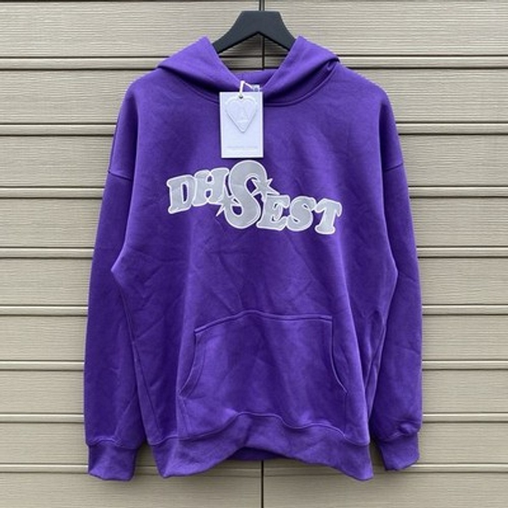 Aelfric Eden Hoodie Men’s Size S Small Purple Oversized Sweatshirt Star Graphic